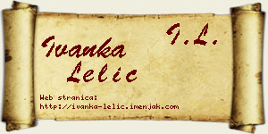 Ivanka Lelić vizit kartica